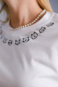 Camiseta Cuello Gatos