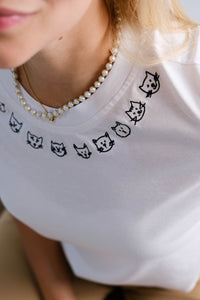 Camiseta Cuello Gatos