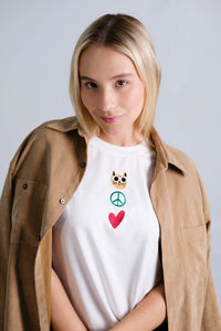 Camiseta Gato Símbolos