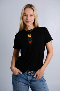Camiseta Gato Símbolos